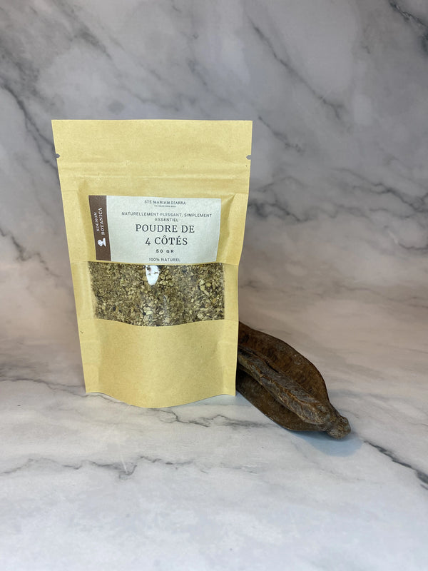 Poudre de fruit de 4 côtés – Épice afro‑bien‑être 50 g