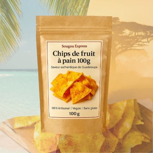 Chips de fruit à pain 100g – Saveur authentique de Guadeloupe