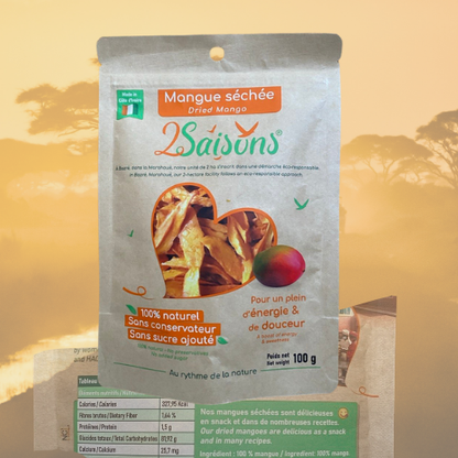 Mangue séchée 2Saisons – 100 g, sans sucre ajouté