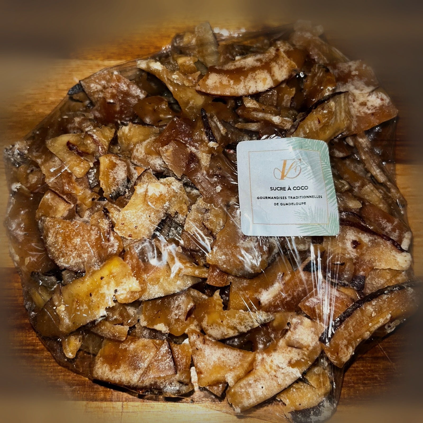 Sachet de sik a coco traditionnel de Guadeloupe en morceaux, 100 g